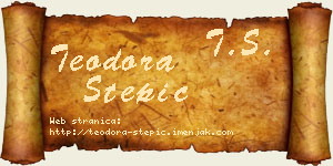 Teodora Stepić vizit kartica